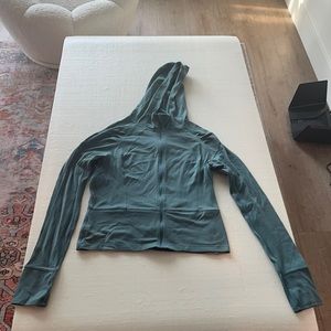 Light blue medium hooded zip up